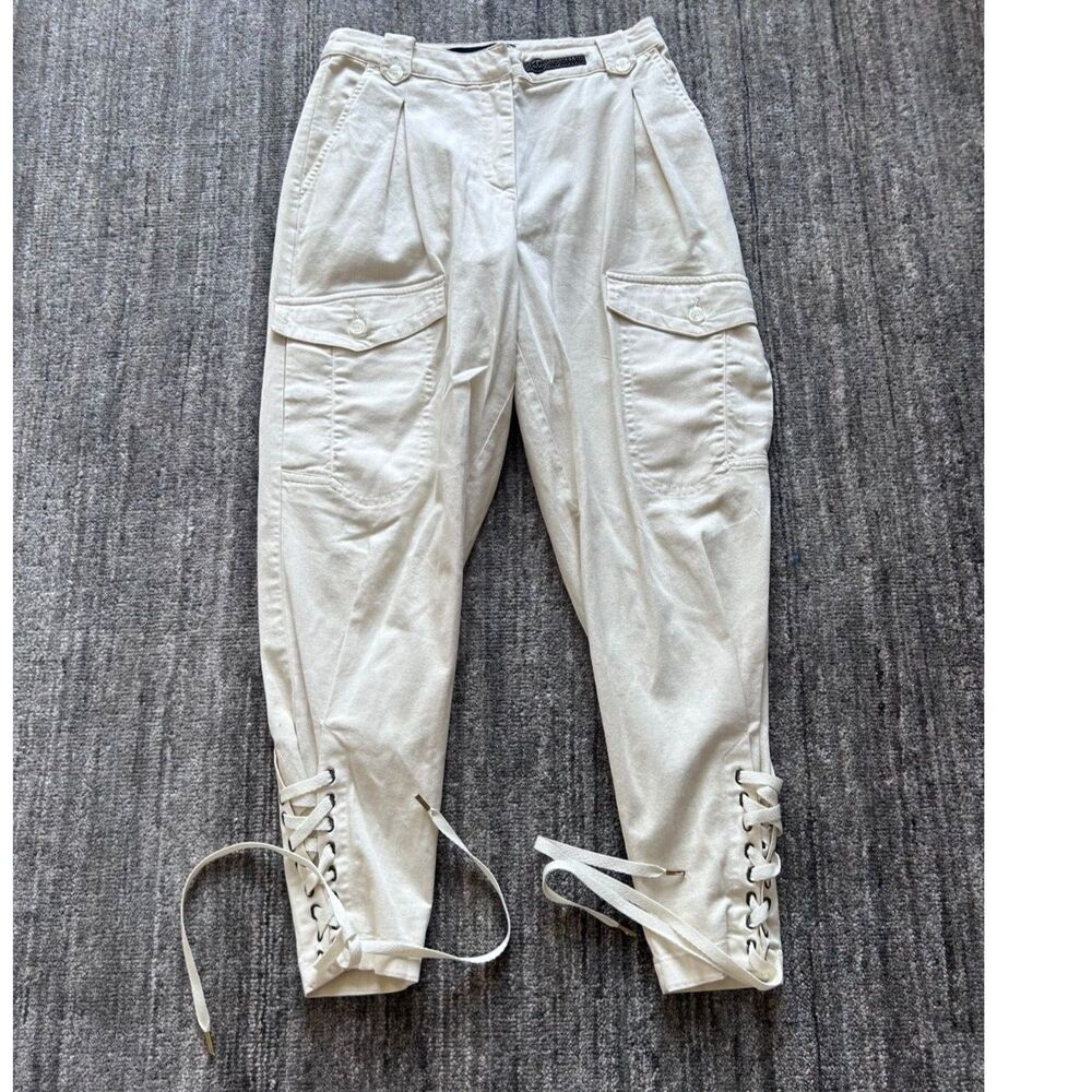 Just Cavalli Lace Up y2k Cargo Pants Italian Size 40